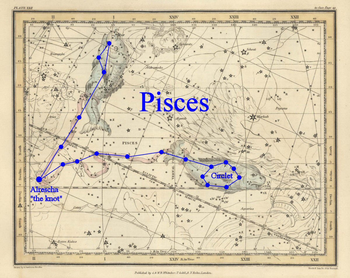 Pisces Constellation Star Chart
